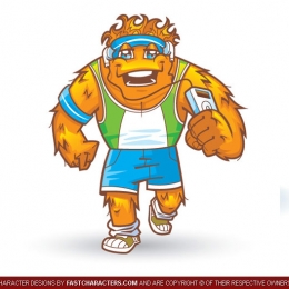 Cartoon Jogger  Character Design
