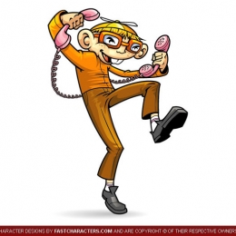 Cartoon Customer Support Character Design