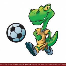 Cartoon Lizard Reptile Character Design