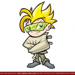 Cartoon Crazy Guy Character Design