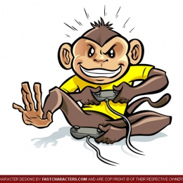 Cartoon Monkey Character Design