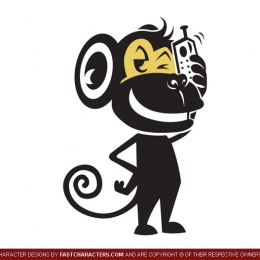 Cartoon Monkey Character Design