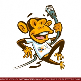 Cartoon Monkey Character Design