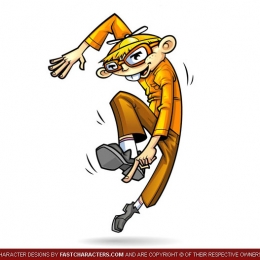Cartoon Nerd Character Design