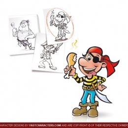 Cartoon Pirate Character Design