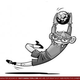 Cartoon Soccer Player Character Design