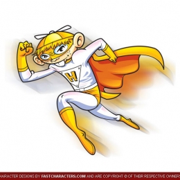 Cartoon Superhero Character Design