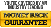 Industry Leading, No Fuss, Money Back Guarantee