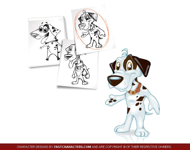 Cartoon Dog Character