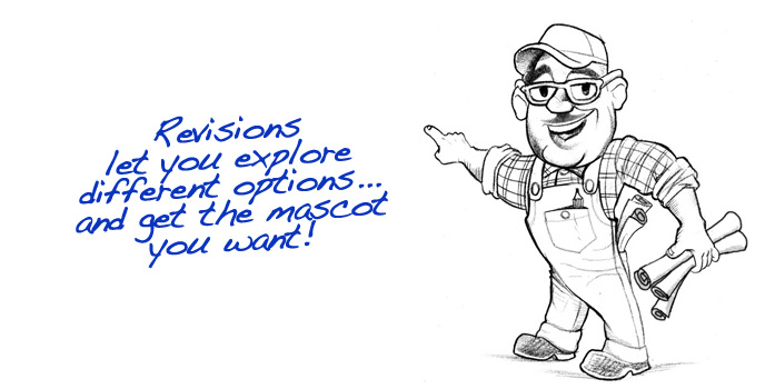 Tweaks to company mascot Company mascot with edits