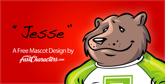 Mascot design: Jesse the bear
